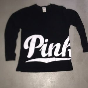 Black long sleeve- Pink